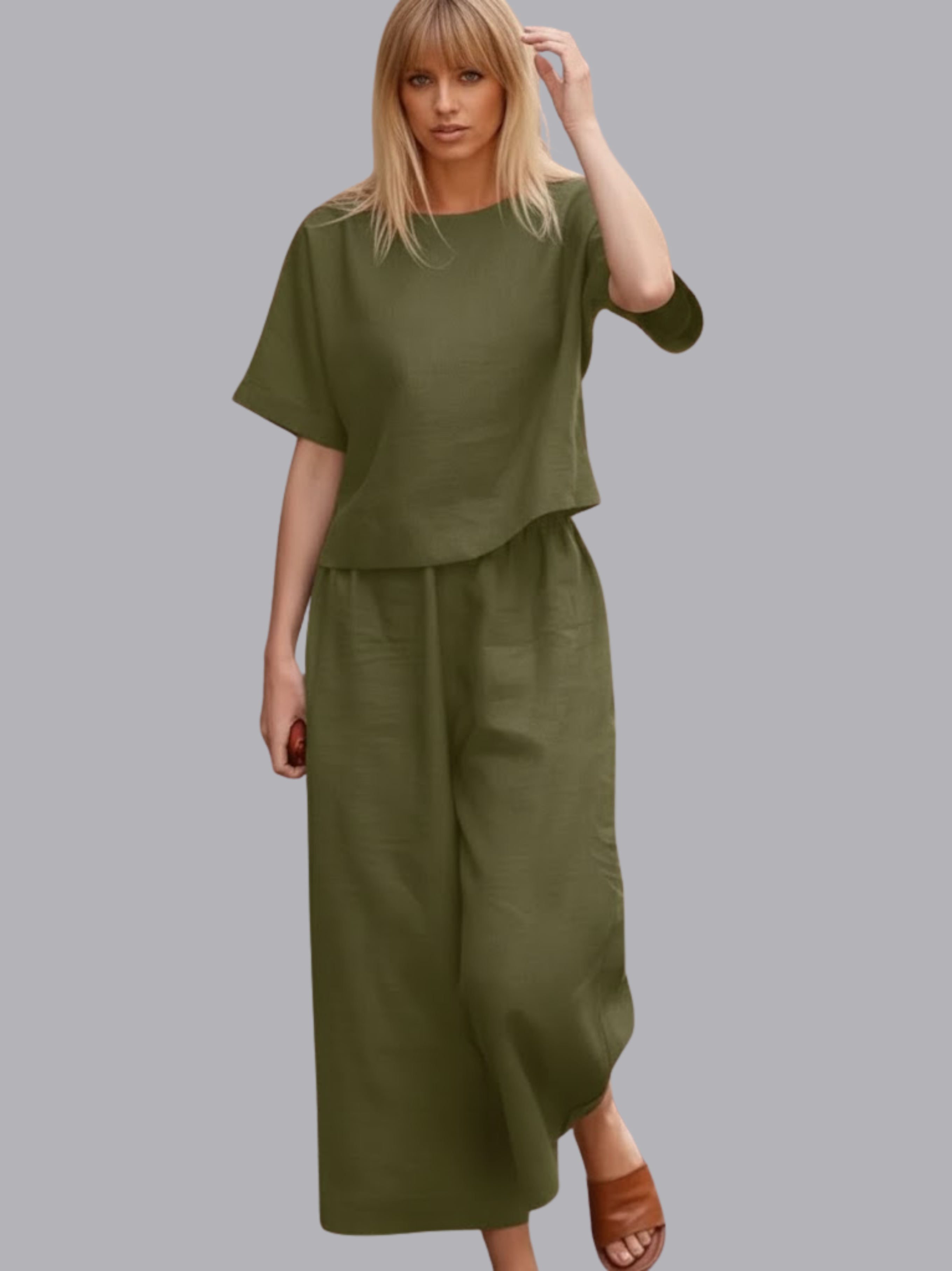 Hallie Short Sleeve Two Piece Set