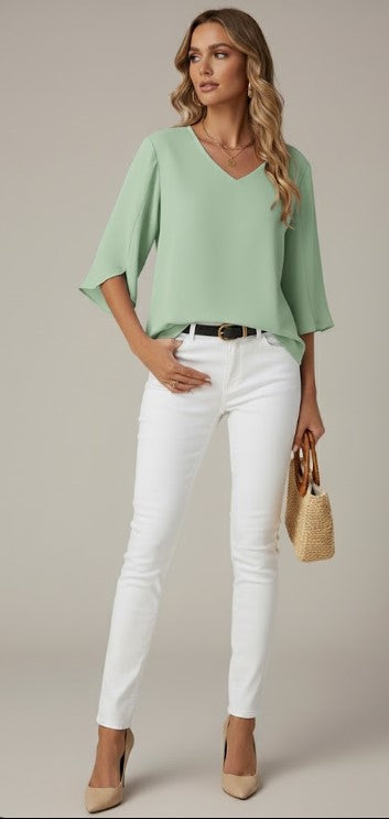 Penny Elegant Lapel Shirt