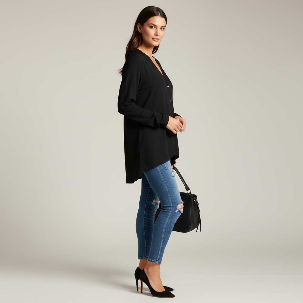 Flowy Button Down Blouse