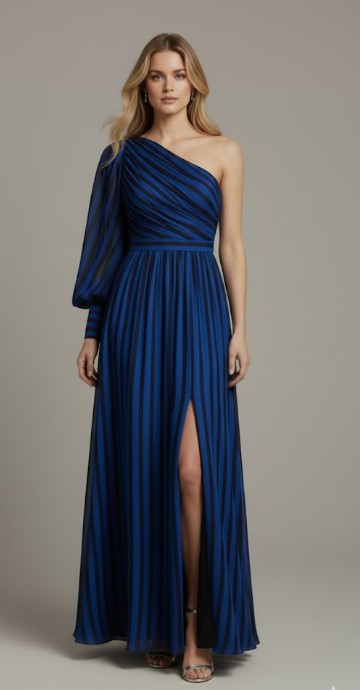 Printed Rose Pendant Maxi Dress