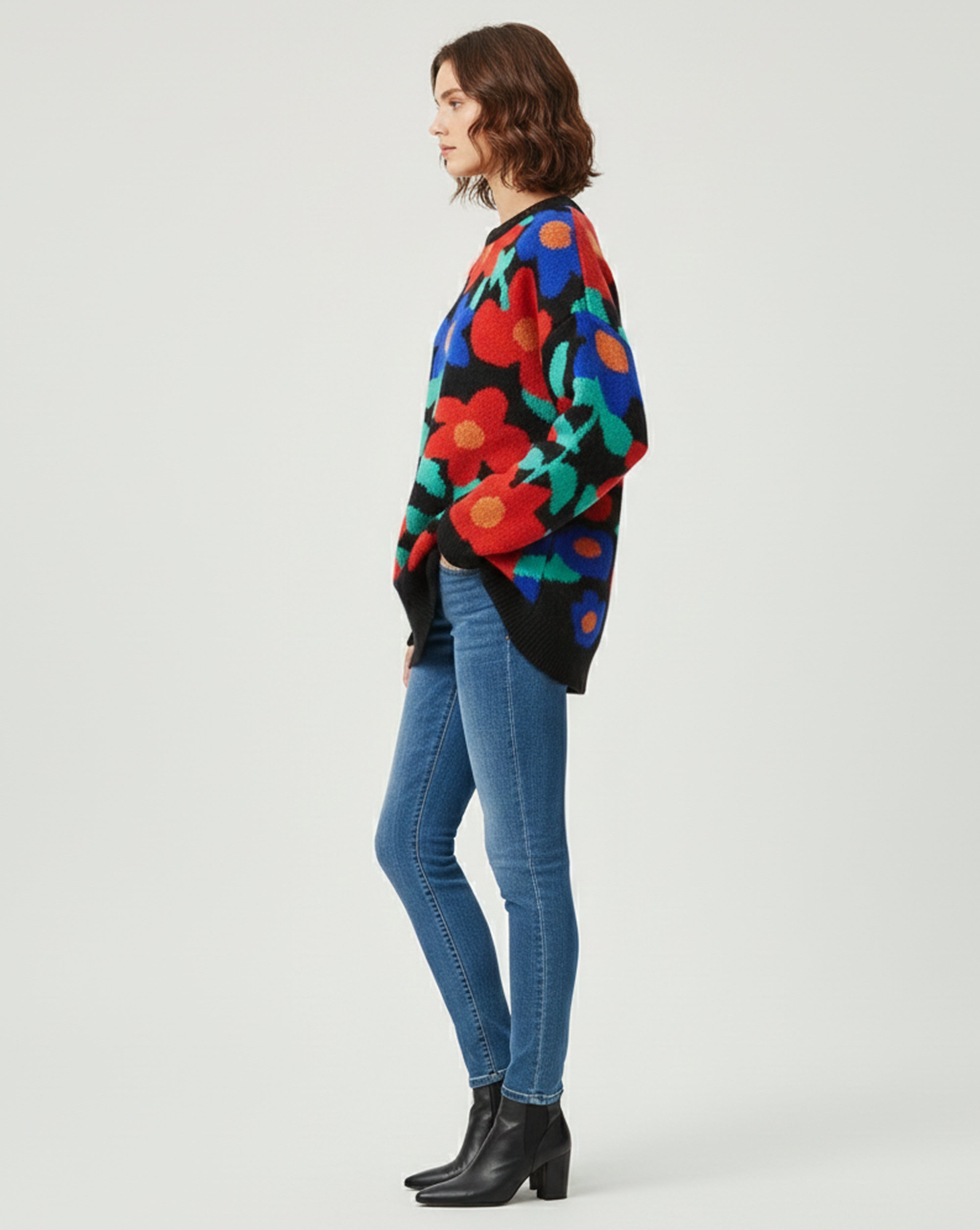 Devin Flower Sweater