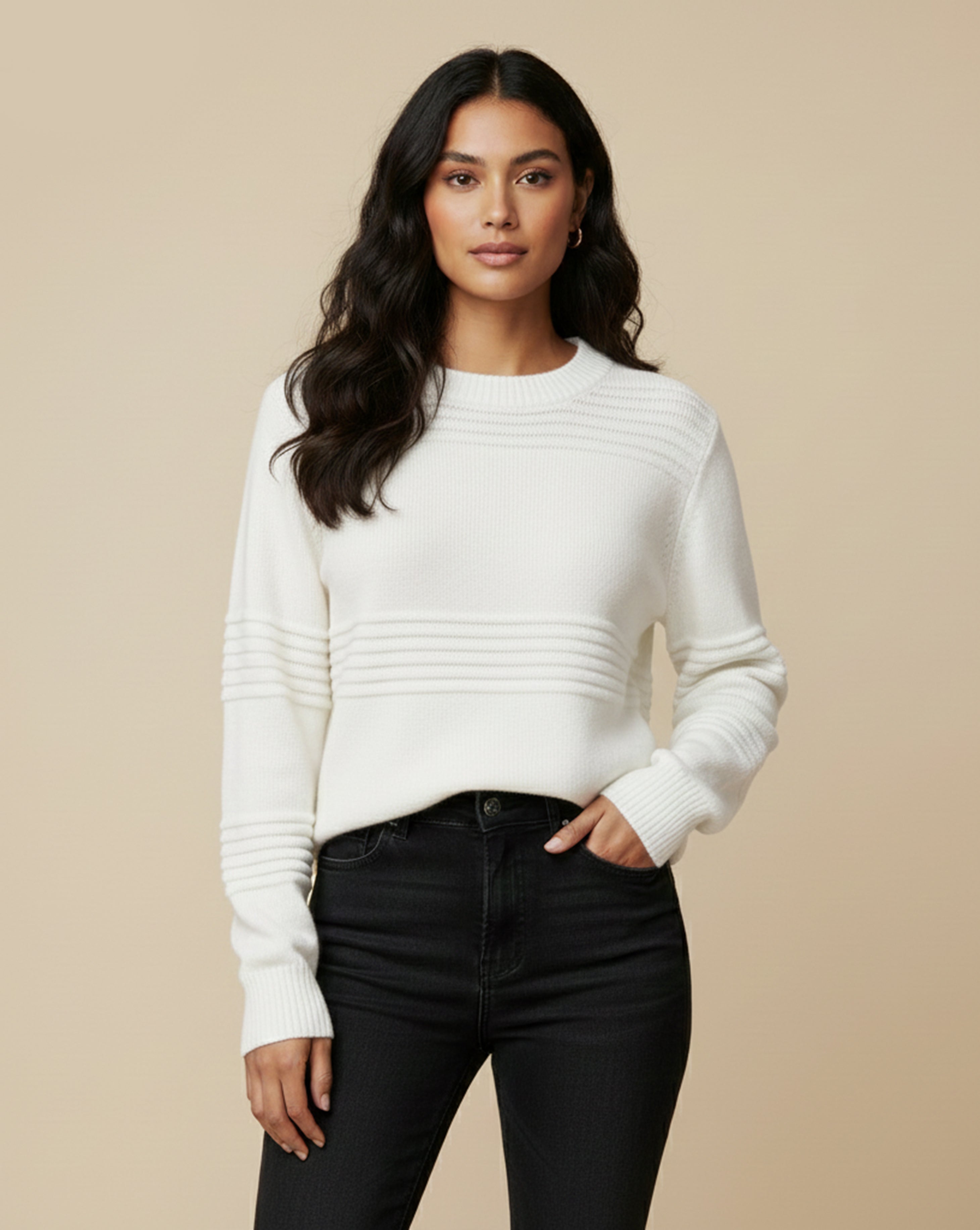 Soft Touch Long Sleeve Knit Pullover