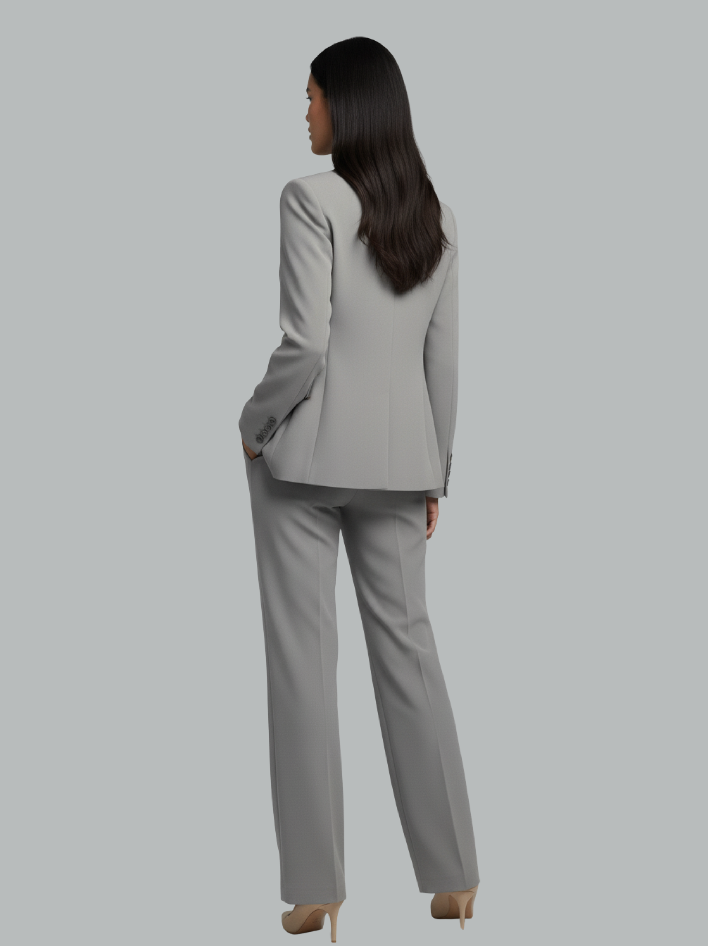 Chic Cotton Blend Suit Set