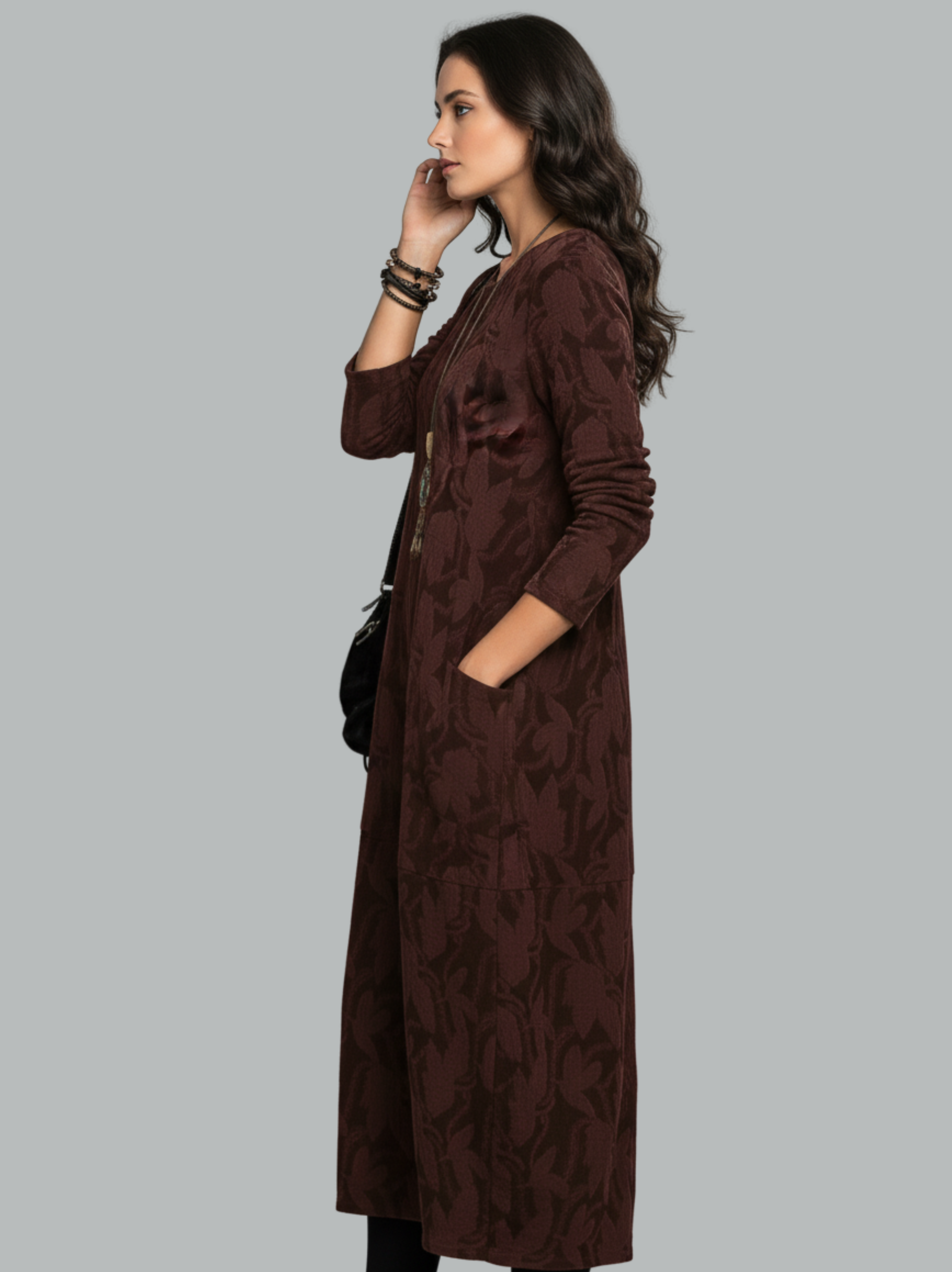 Clara Printed Long Sleeve Dress