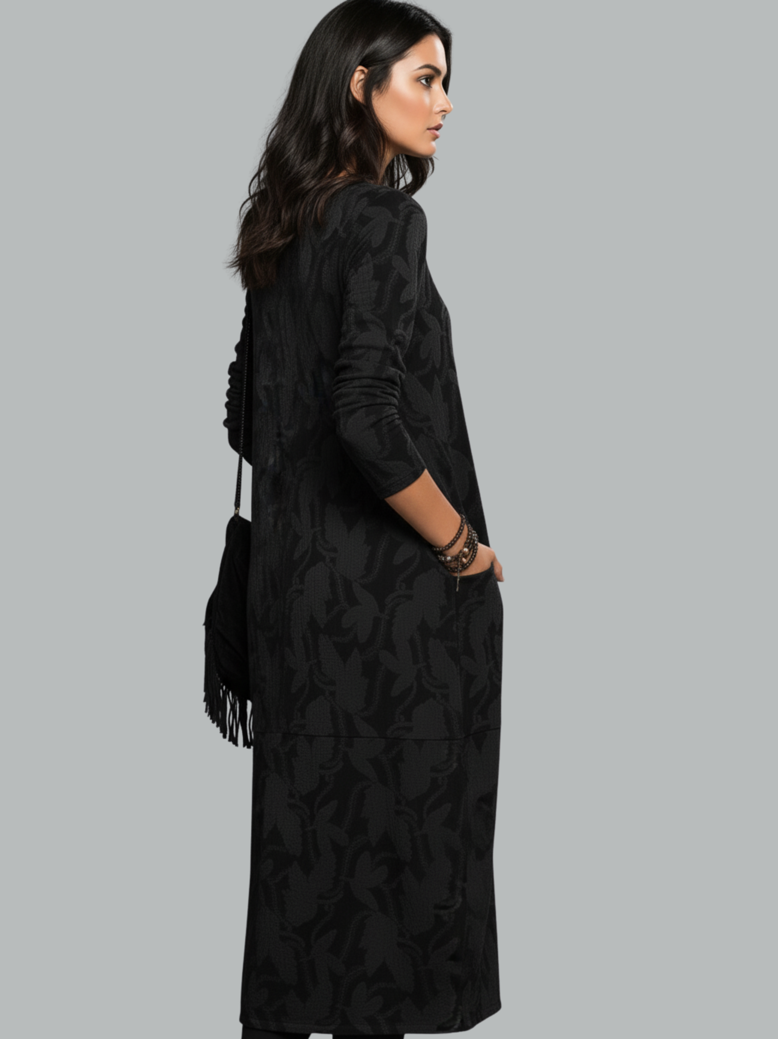 Clara Printed Long Sleeve Dress