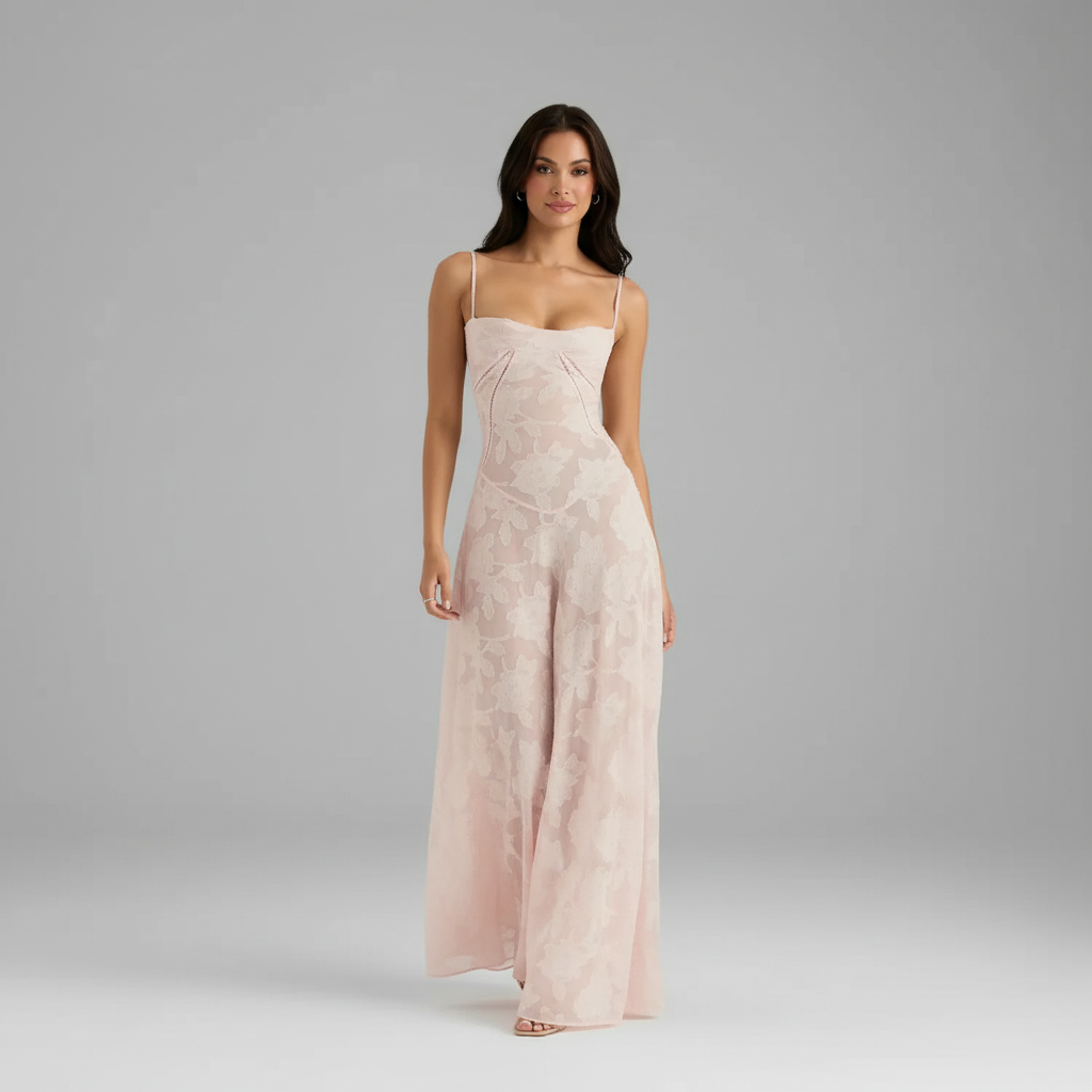 Francesca Sheer Lace Dress