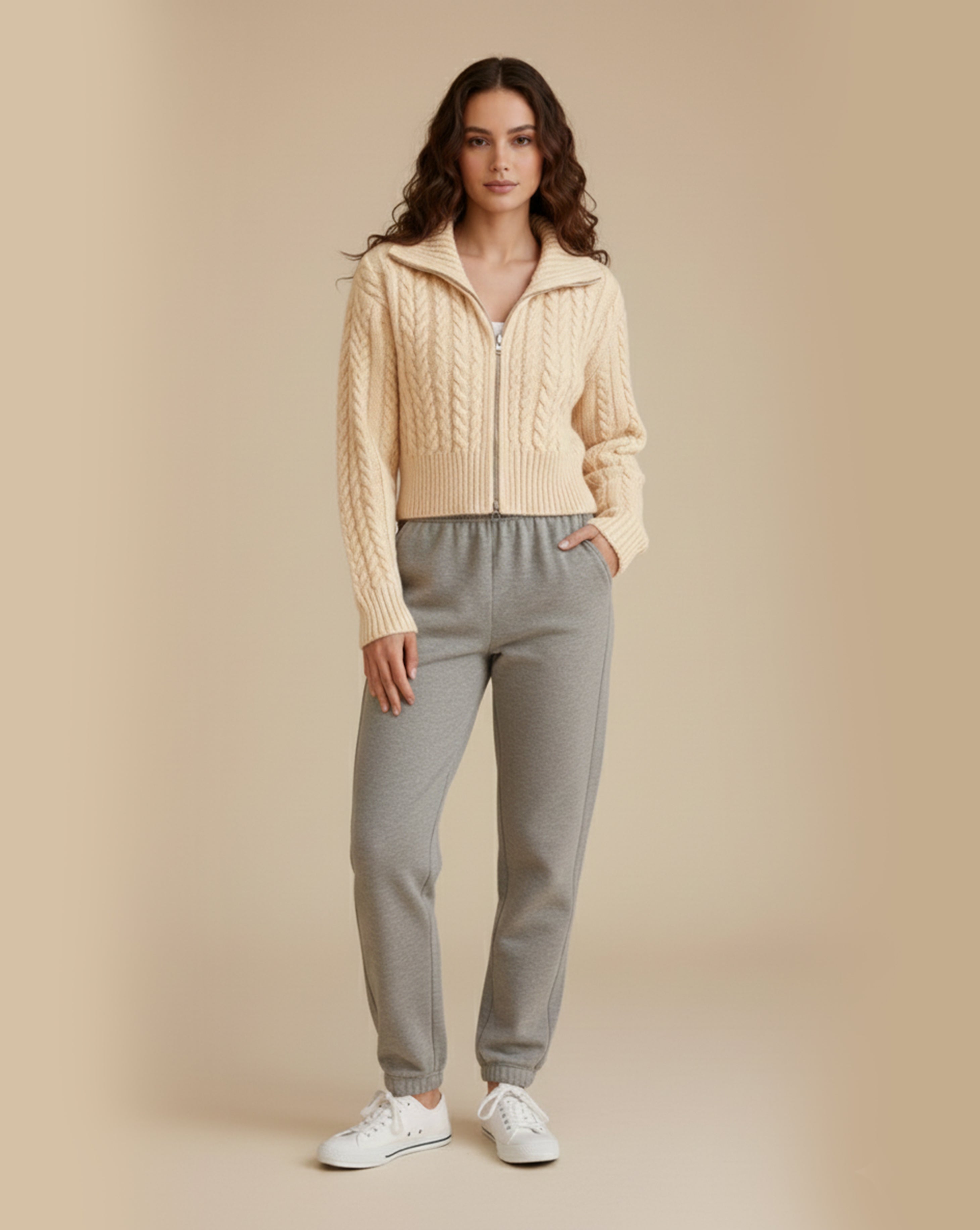 Luella Knitted Zip Sweater