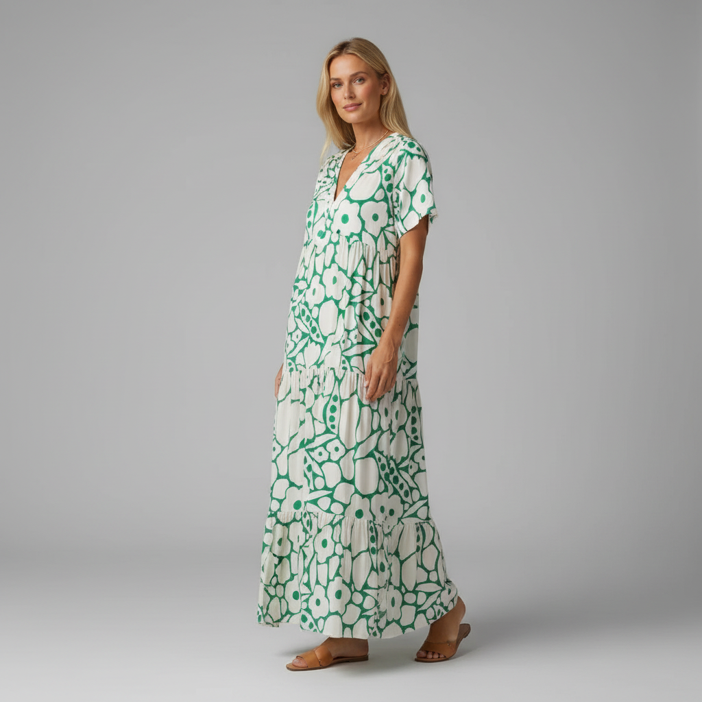 Sam Floral Print Maxi Dress