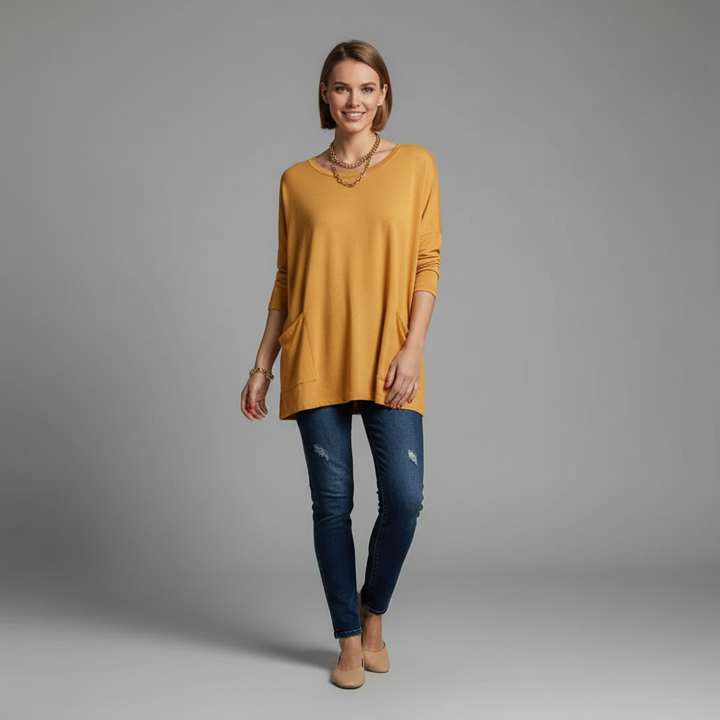 Georgia Cosy Oversized Long Sleeve Top