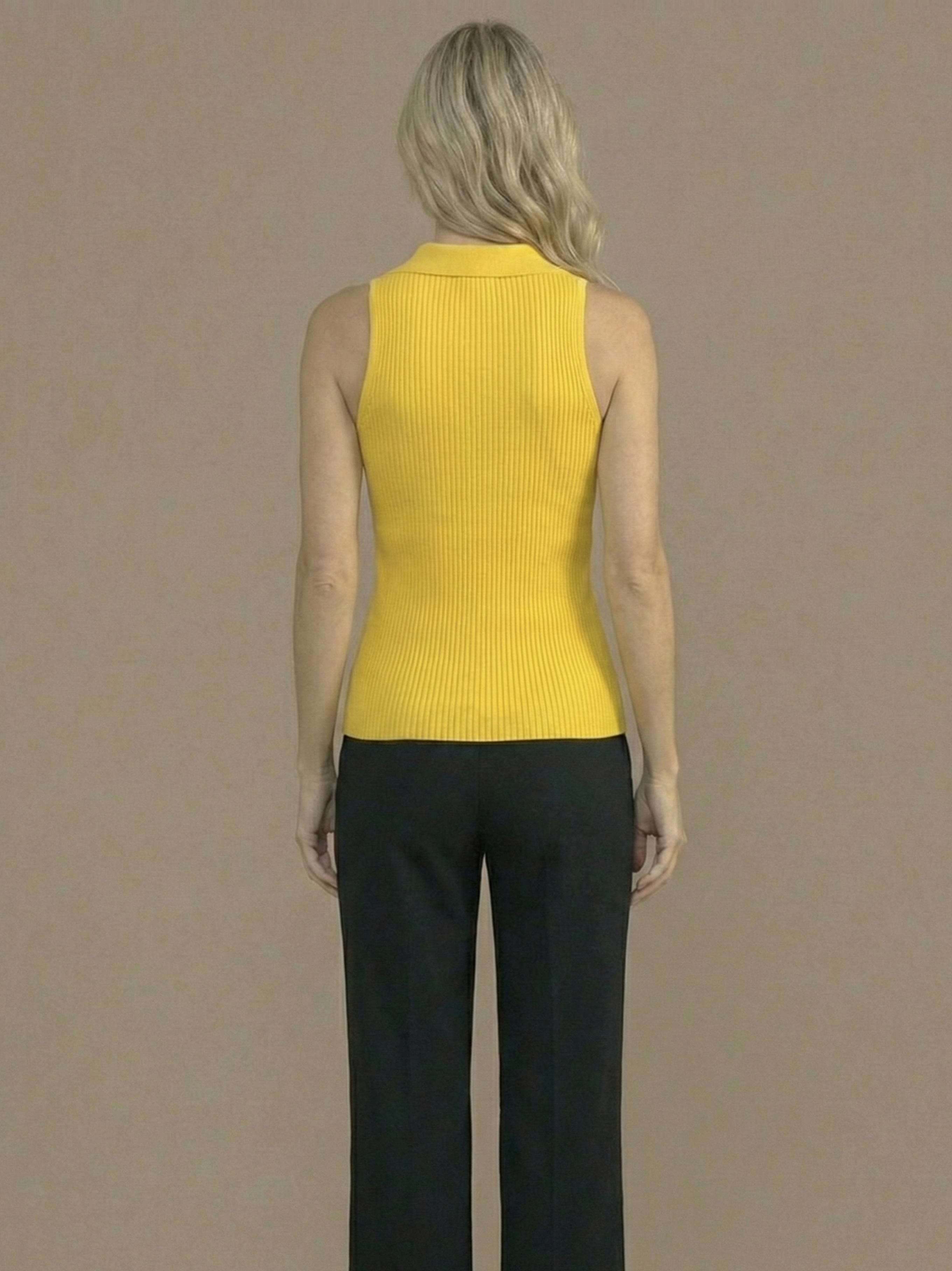 Stella V-Neck Ribbed Top