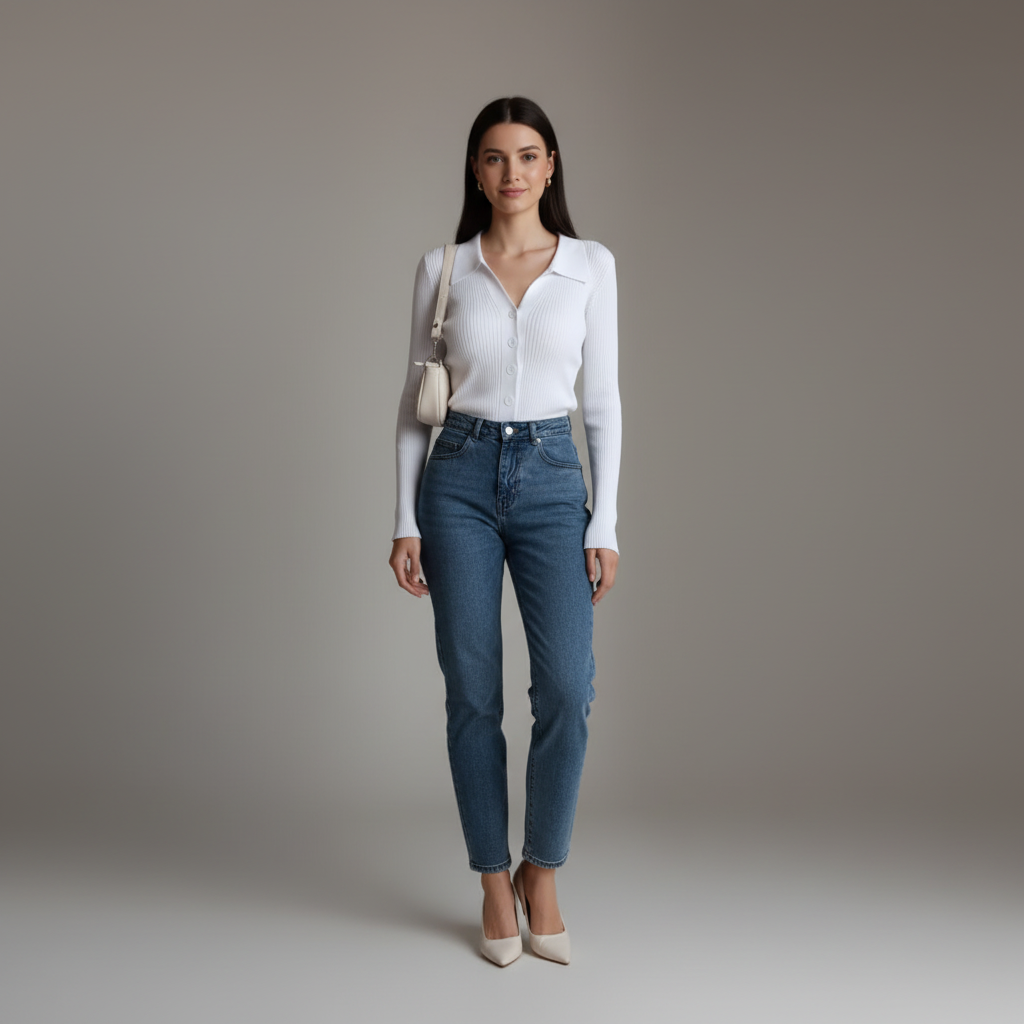 Fitted Knit Long Sleeve Top