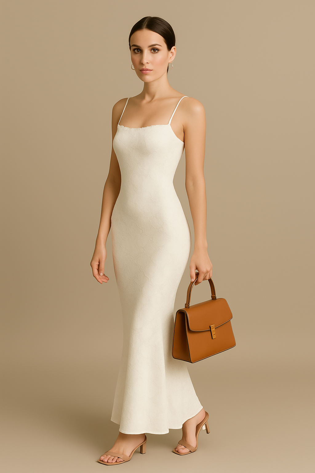 Aurora Lace-up Maxi Dress