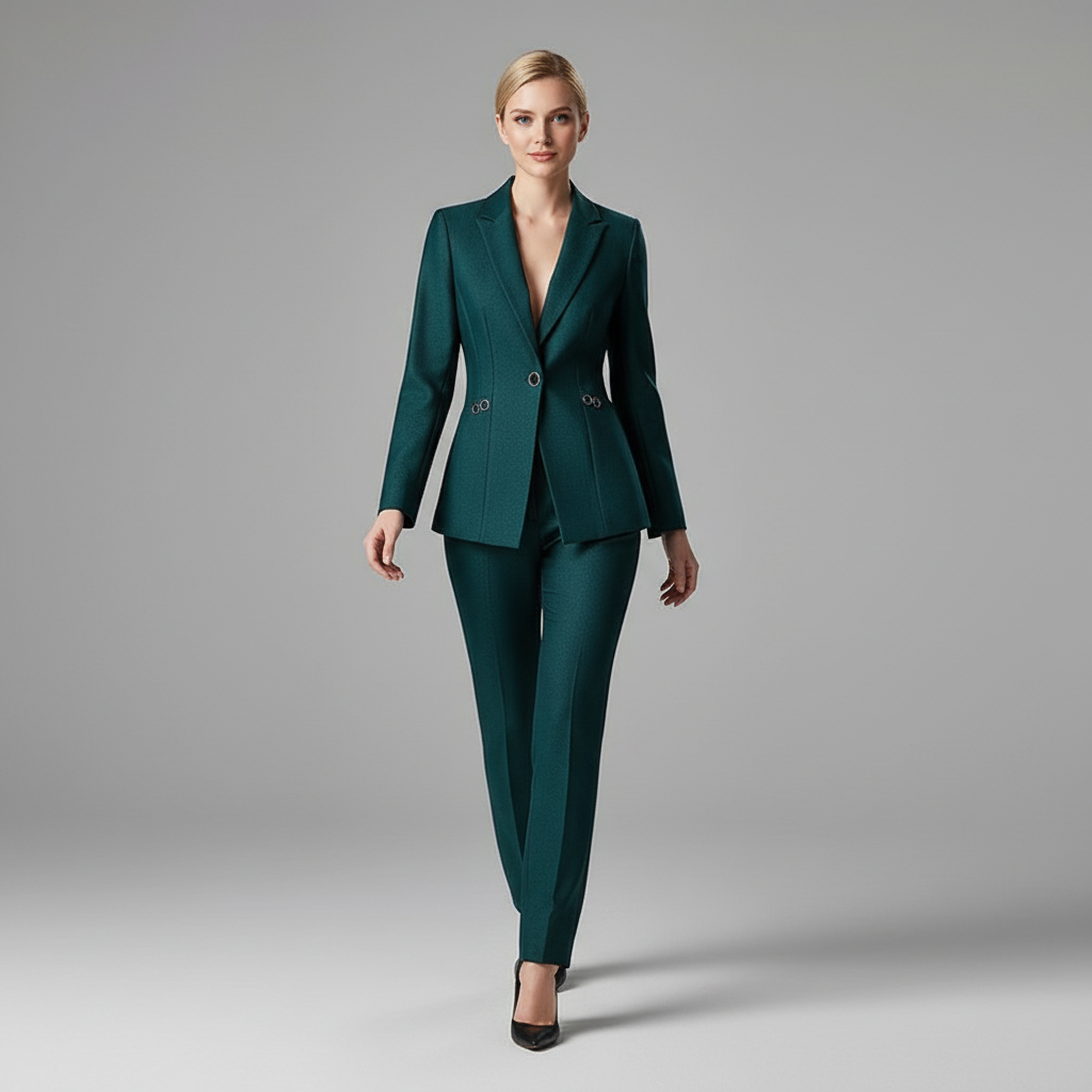 Ruby Elegant Blazer And Trousers Set