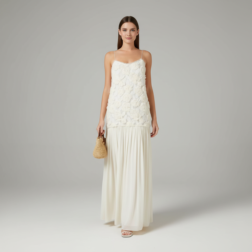 Floral Patchwork Maxi Dress