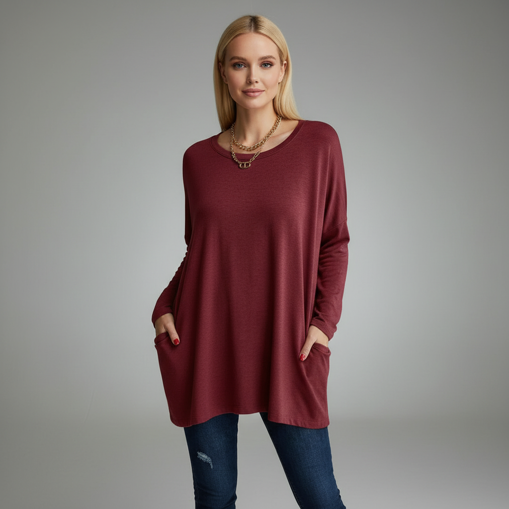 Georgia Cosy Oversized Long Sleeve Top