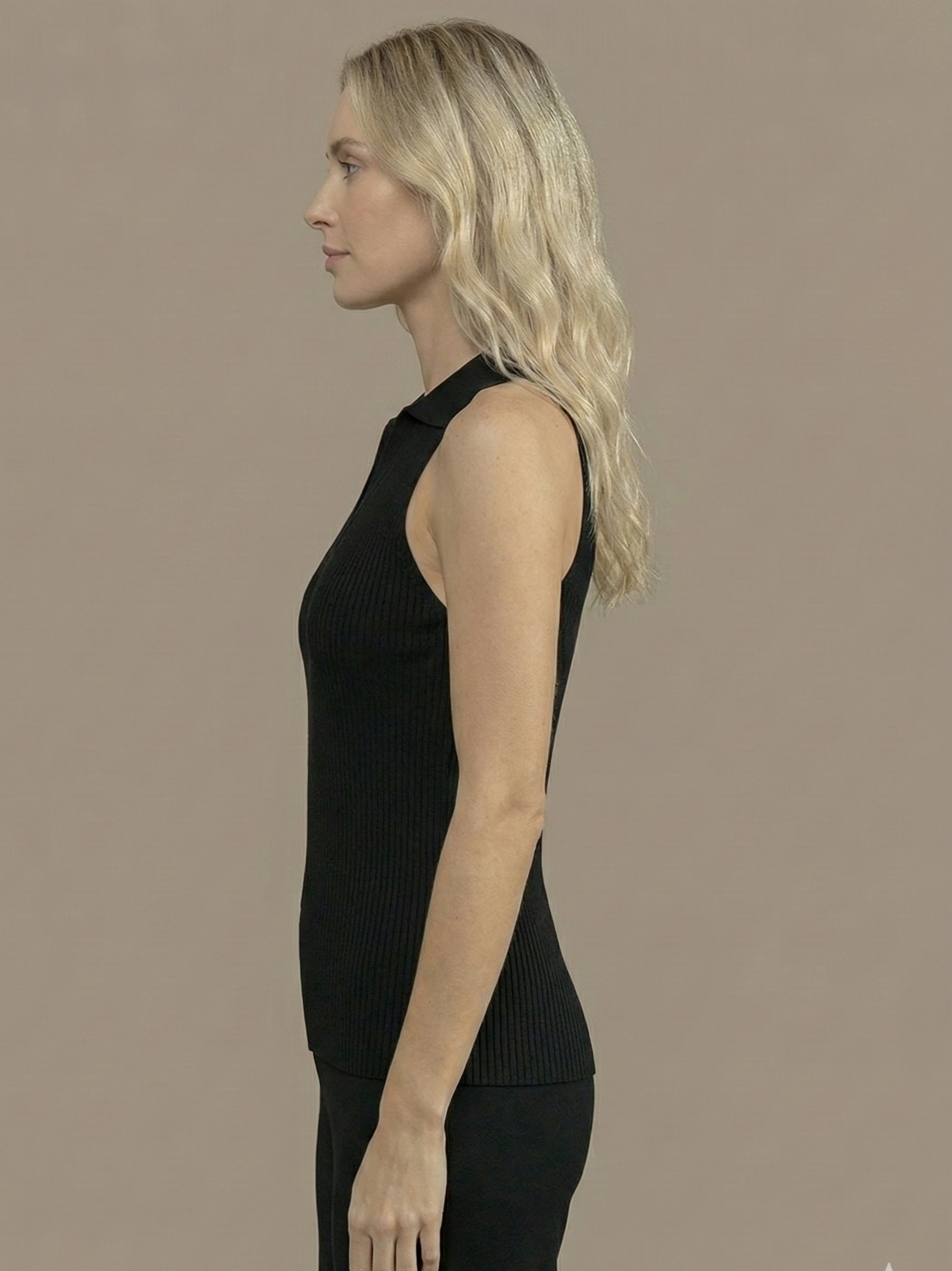 Stella V-Neck Ribbed Top