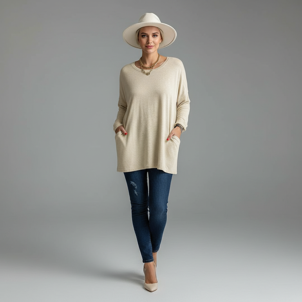 Georgia Cosy Oversized Long Sleeve Top