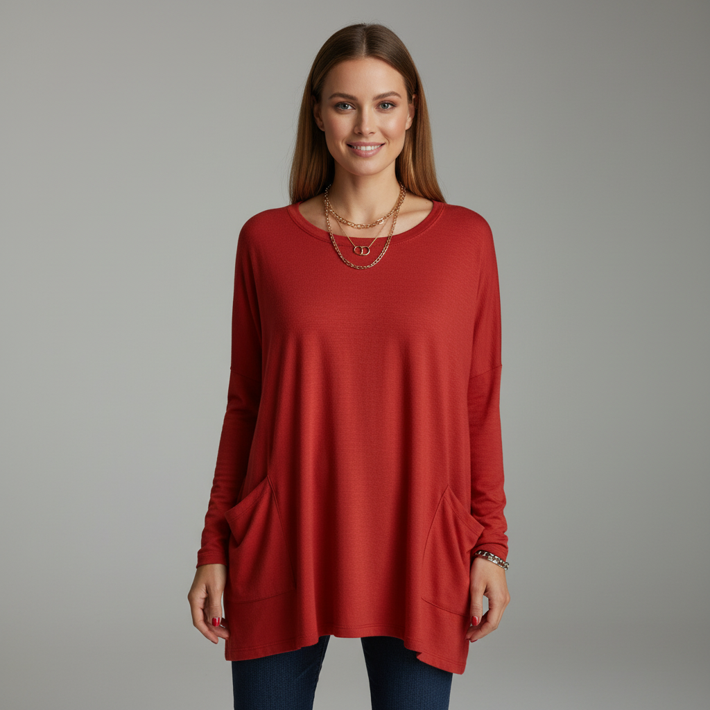 Georgia Cosy Oversized Long Sleeve Top
